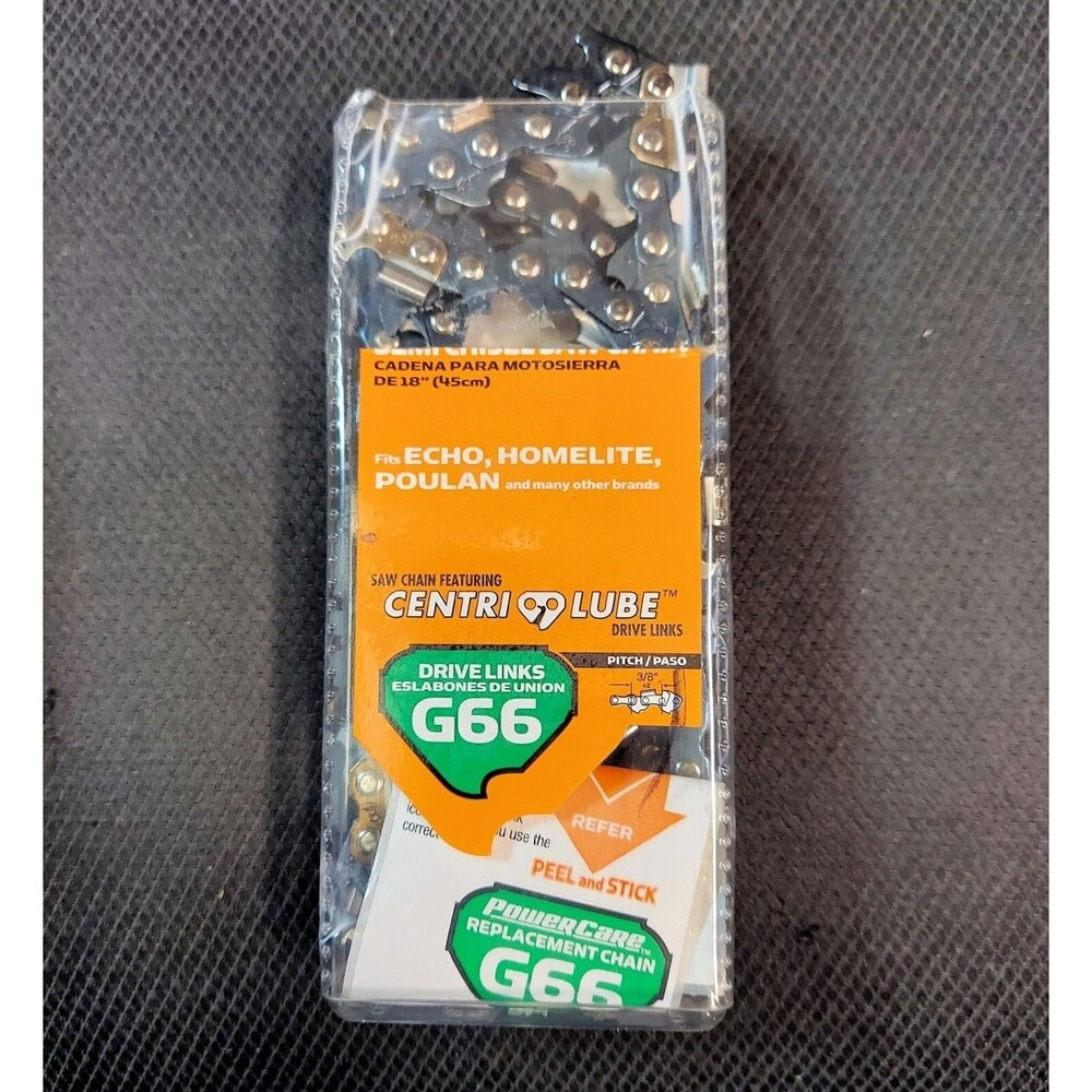 POWERCARE G66 462-841 18" INCH SEMI CHISEL CHAINSAW CHAIN, Echo Homelite Poulan
